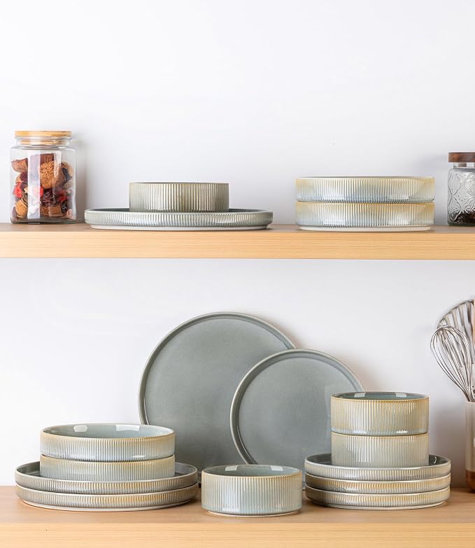 7.5" Ceramic Pasta Bowls Set of 4, Salad Bowls | Versatile Serving Bowls - Image 7