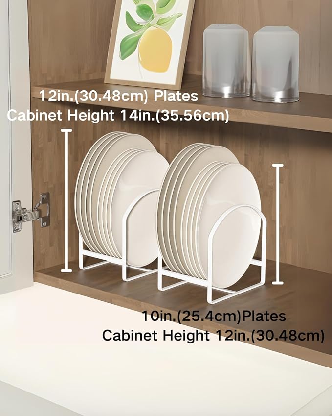 4 Pack Kitchen Plate Holder Organizer - Image 7