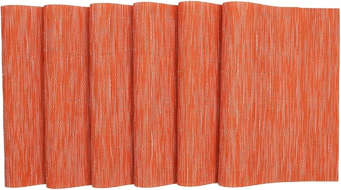 SHACOS Placemats Set of 8 Woven Vinyl Place Mats - Image 3