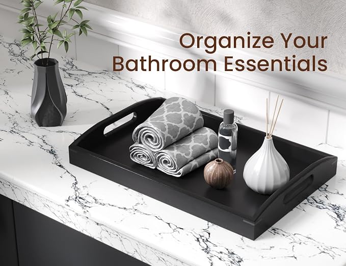 Bamboo Set of 2 Serving Trays - Image 3