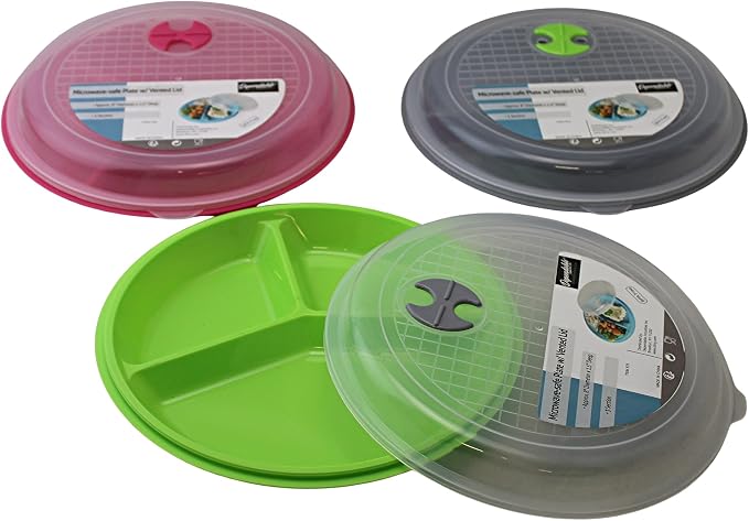 4-Pack Divided Microwave Plates - Image 7