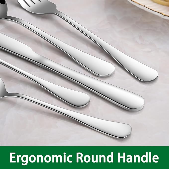Dinner Forks Set, 8 Inches Stainless Steel Silverware Fork, Dishwasher Safe - Image 5