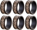 Creative Scents Dublin Brown Napkin Rings Set of 6 by CreativeScents
