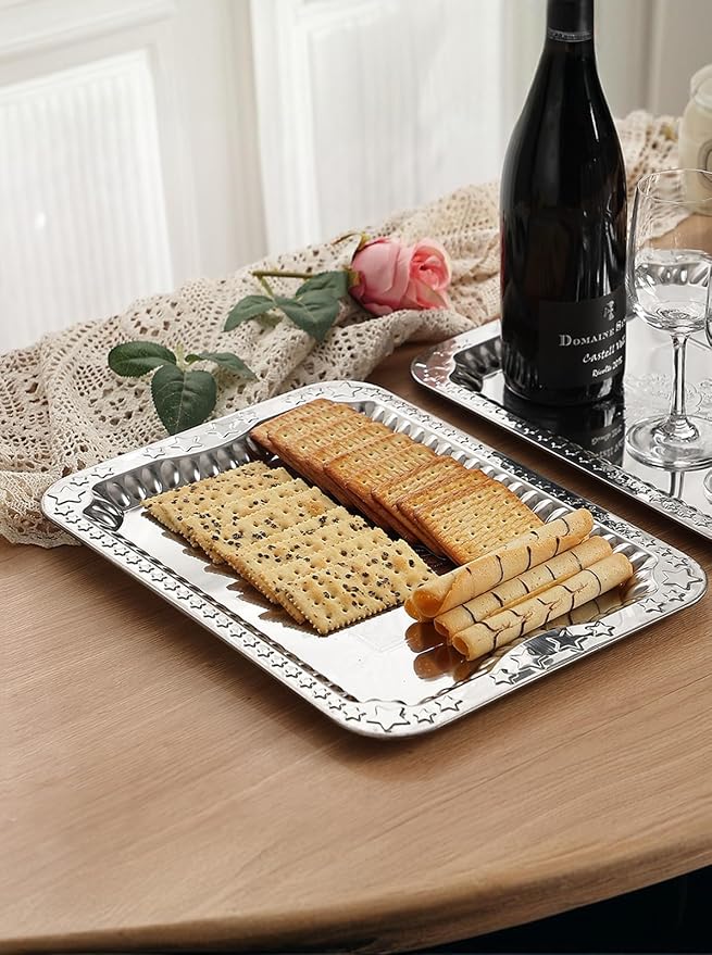 4 Pack America 250 Year Anniversary Silver Trays - Image 6