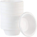 800 Count Disposable 5 ounce White Plastic Dessert Bowls by PLASTICPRO