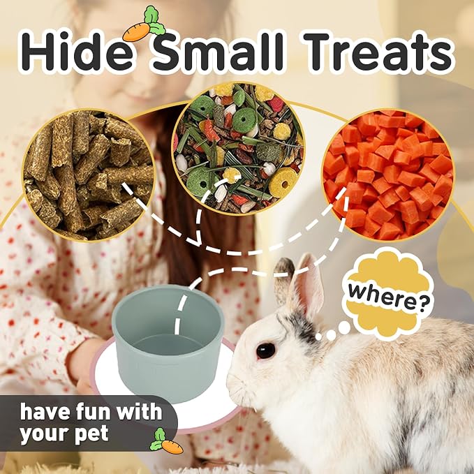 16 Pcs Stacking Cups for Rabbits, Colorful Bunny Toys for Rabbits and Small - Image 4