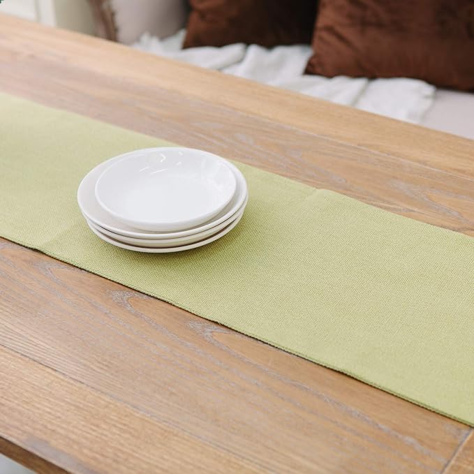 Soft Caddice Faux Linen 2 Piece Fabric in 1 Table Runner, eco-Friendly Fabric - Image 3