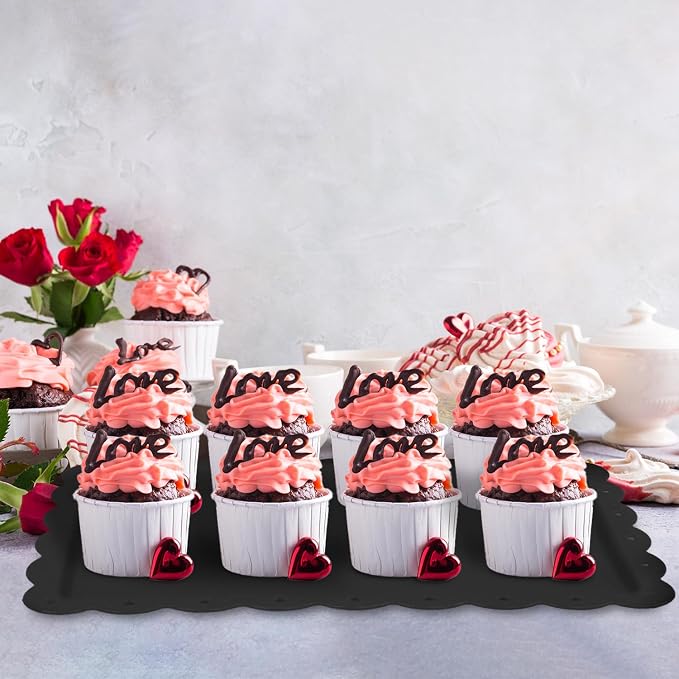 Food Tray, 12 Pack Serving Tray Serving Platter Fruit Dessert Plates, Plastic - Image 6