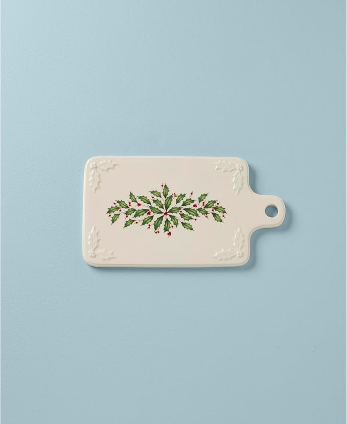 Lenox Holiday Porcelain Christmas Cheese Board | hand wash only | 7.5 x 13.5 - Image 2