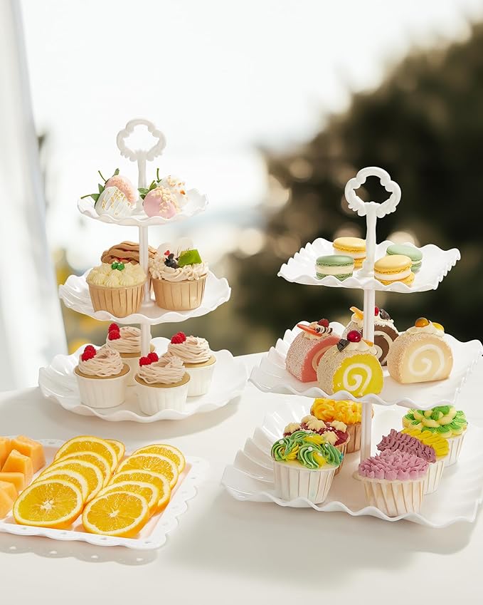 Kootek 10pcs Cupcake Stand Dessert Table Display Set Serving Tray - Image 7
