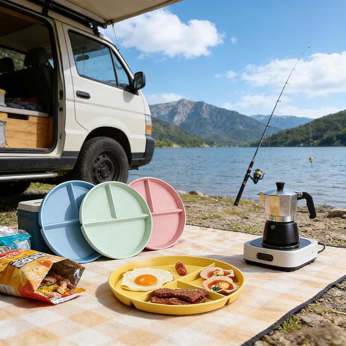 Delphinus 8 Pack 9 Inch Divided Plates - Image 9