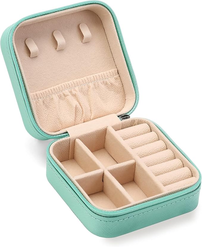 ZPROW Travel Jewelry Case, Mini Portable Jewelry Travel Boxes, Small Jewelry by ZPROW