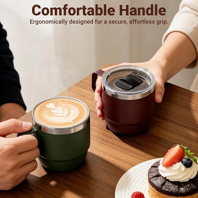 Zenbo 8 oz Stackable Coffee Mugs - Image 8