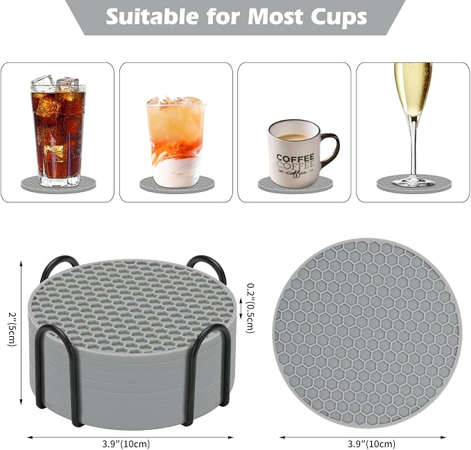 Silicone Coaster Set of 16 - Image 4