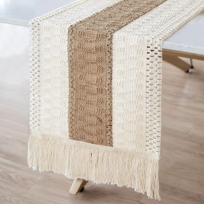 Boho Table Runner 72 inches by OurWarm
