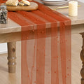 Artoid Mode Pearl Terrcotta Gauze Table Runner 120 Inch 10FT, Seasonal Sheer by ArtoidMode