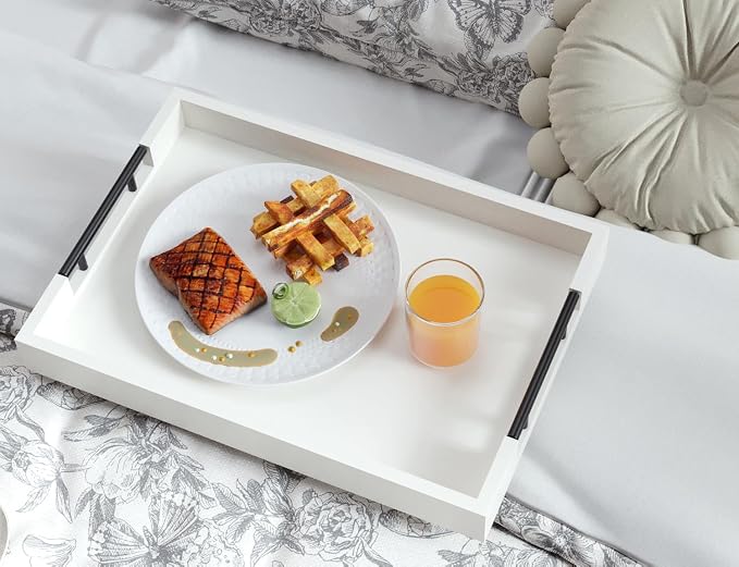 Fibogollo Set of 2 Bamboo Serving Trays - Image 2