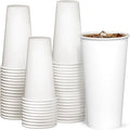 GUSTO 20 oz Disposable White Paper Cups Hot Coffee Cups | Eco-Friendly Material by GUSTO