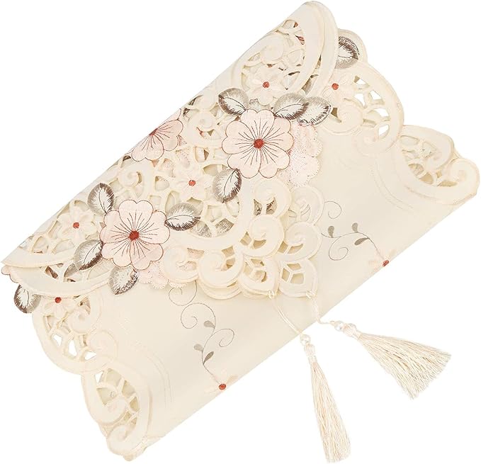 Luxury Table Runners Embroidered Polyester Table Linens - Image 5