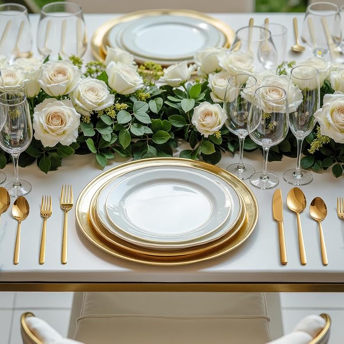 Gold Silverware Set, 60 Piece Flatware Cutlery Set - Image 4