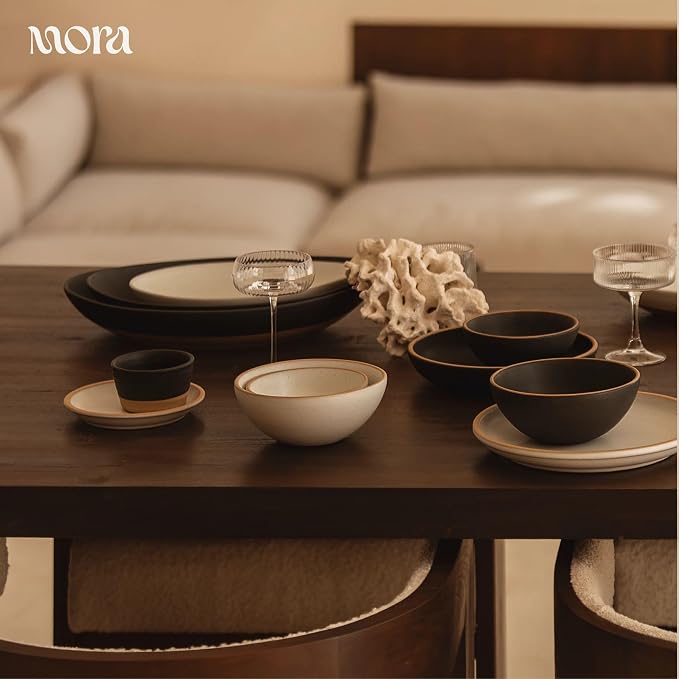 MORA Jumbo and Large Serving Dishes Set of 2, 13 inch and 12 inch Ceramic - Image 8