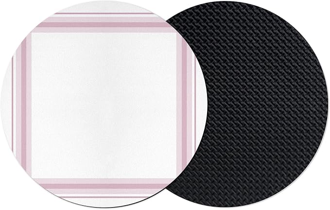 Coasters Set of 2, Modern Minimalist Styles Round Drink Coasters by Unknown