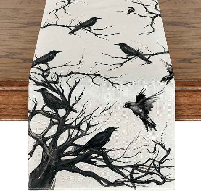 Artoid Mode 210 GSM Halloween Table Runner 13x36 Inch Home Party Decor | by ArtoidMode