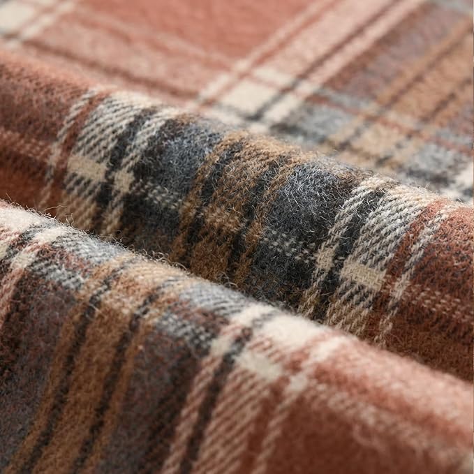 Artoid Mode Rust Farmhouse Plaid Fall Table Runner 13x90 Inch | Holiday Kitchen - Image 7