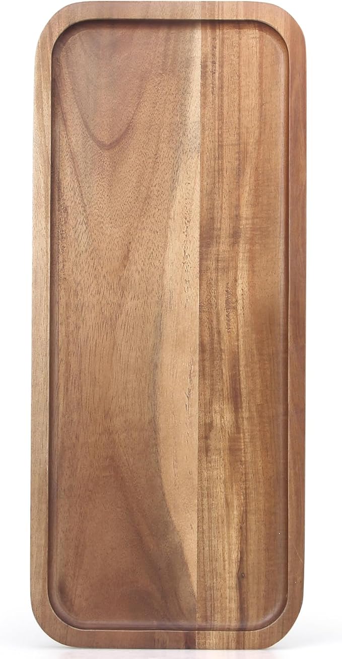 Small Wooden Serving Platter Acacia Charcuterie Boards Wood Tray Home Decor | by Ayiaren