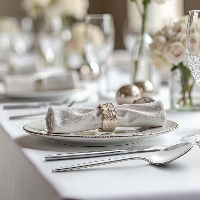 18/10 Silverware Set for 4, 20 Piece Stainless Steel Flatware Cutlery Set | - Image 9