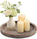 Round Wood Trays Home Decor Farmhouse Coffee Table Centerpieces Decorative | by Ayiaren