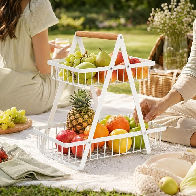 mahueeol 2-Tier Countertop Fruit Basket - Image 8