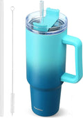 40 oz Tumbler with Handle | Stainless Steel Insulated Travel Mug Iced Coffee by TaroKitc