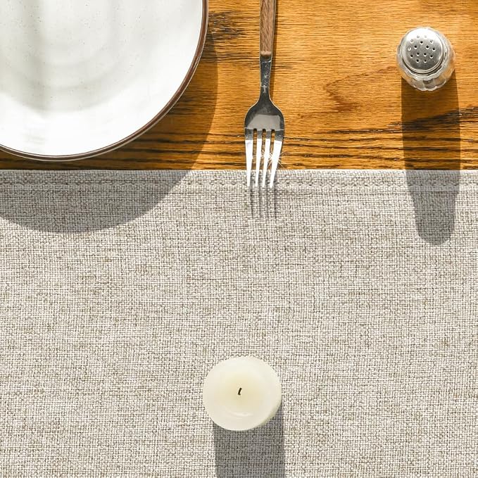 Artoid Mode Light Brown Table Runner, Seasonal Fall Washable Kitchen Dining - Image 8
