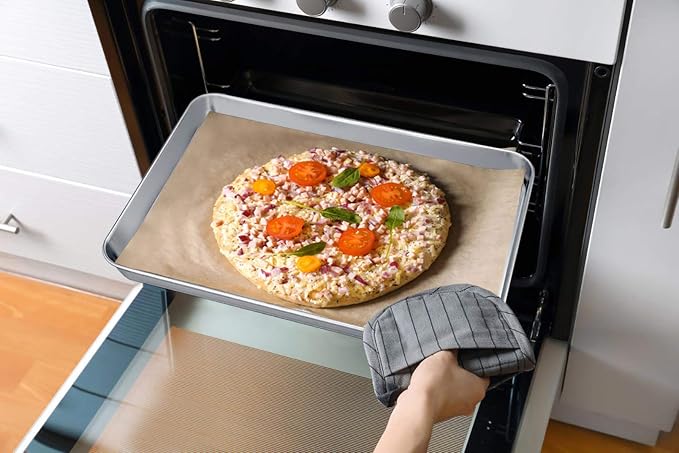 TeamFar Baking Sheets Set of 3, Non-Toxic & Healthy, Mirror Finish & Dishwasher - Image 5