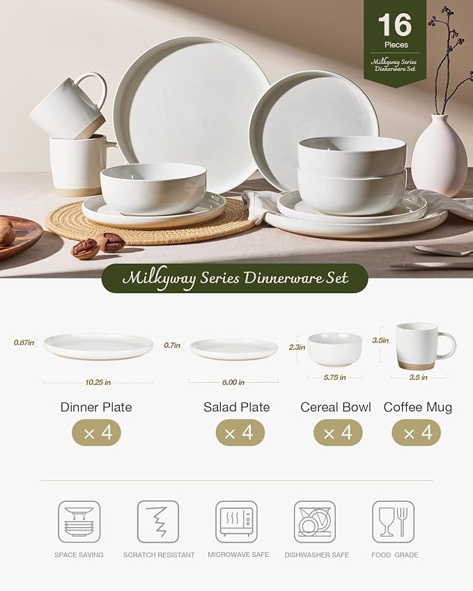 Famiware Milkyway 16-Piece Dinnerware Set - Image 2