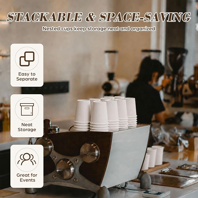 300 Pcs Mini Coffee Cups Brown Culture Cup 2oz Disposable Bathroom Cups Paper - Image 6