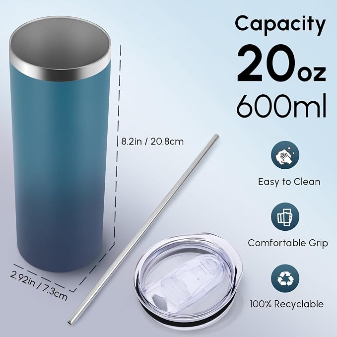 Volhoply 20 oz Skinny Tumbler - Image 2