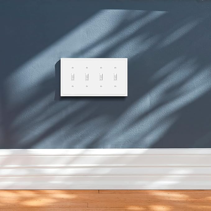Modern Edge Decorative Wall Plate Switch Plate Outlet Cover, Durable Solid Zinc - Image 5