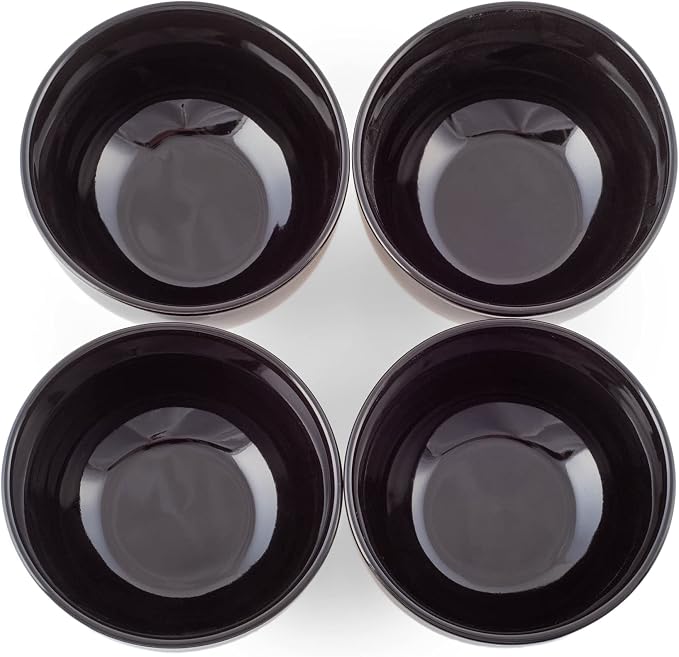 Elanze Designs Bistro Glossy Ceramic 4 inch Cute and Small Dessert Bowls Set of - Image 4