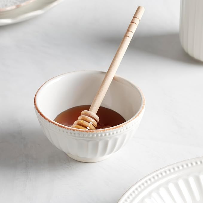 Lenox French Perle Groove White All-Purpose Bowls, Salad Bowl Set - Image 3