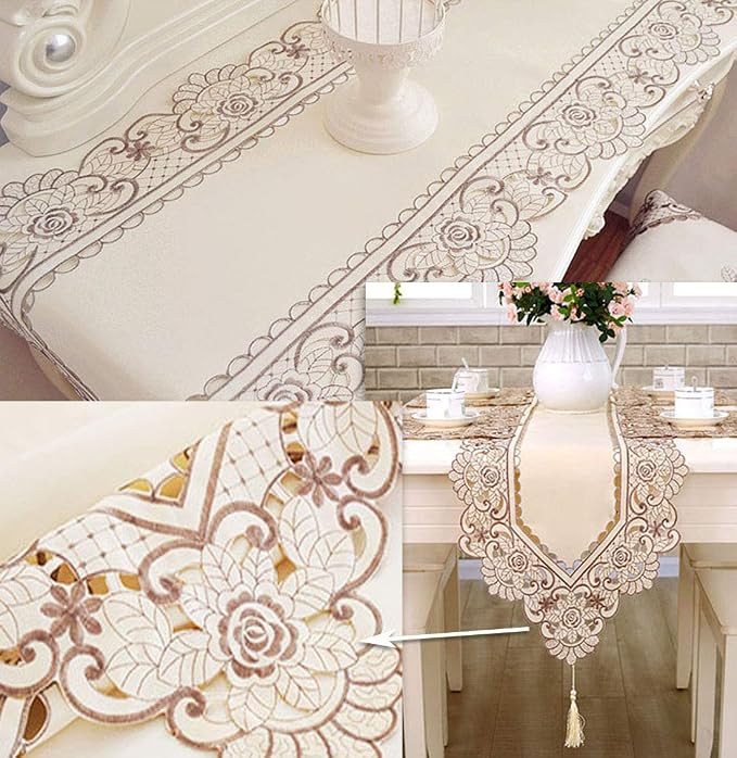 LeLehome 15 X 112 Inches Table Runner - Image 3
