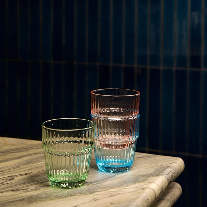 Bormioli Rocco Barshine 10.38 oz. Rocks Stackable Tempered Drinking Glasses - Image 5