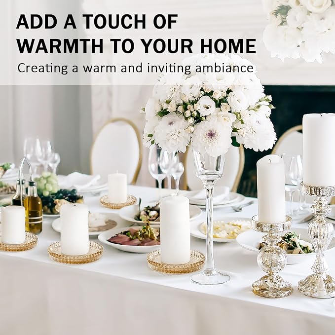 Modern Clear Glass Coasters Set of 8, Cute Coasters Table Mats - Image 5
