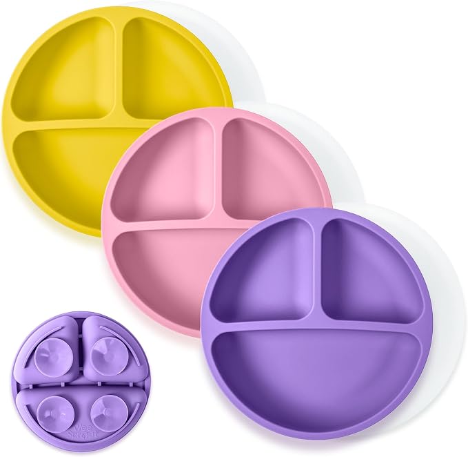 WeeSprout Suction Plates with Lids by WeeSprout