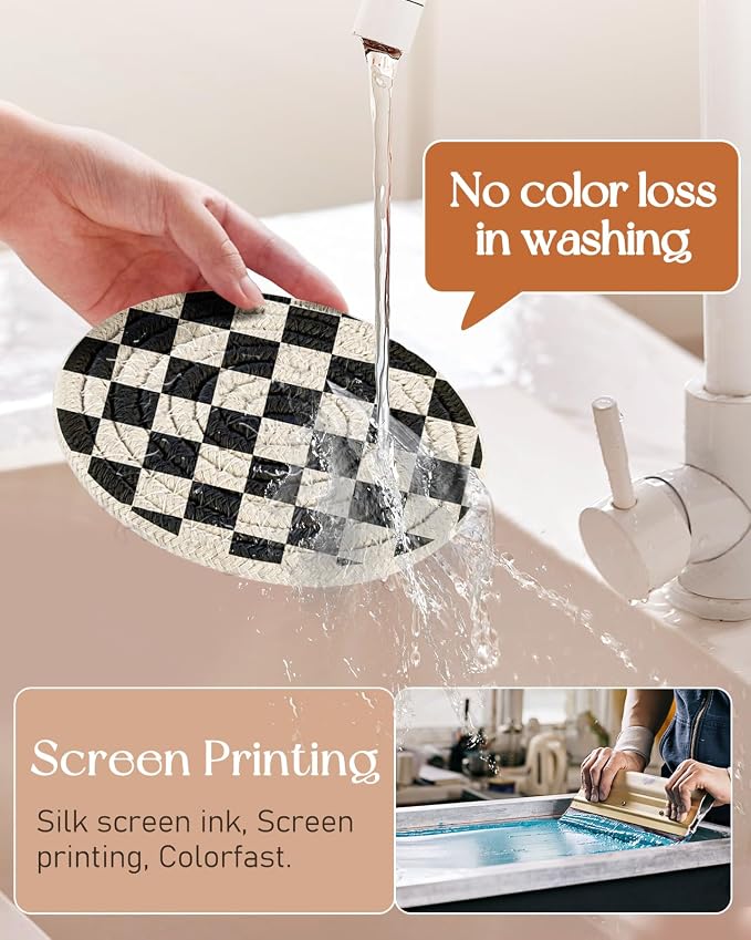 Absorbent Cup Coasters Set of 6 - Image 2