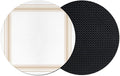 Coasters Set of 2, Modern Minimalist Art Round Drink Coasters by Unknown