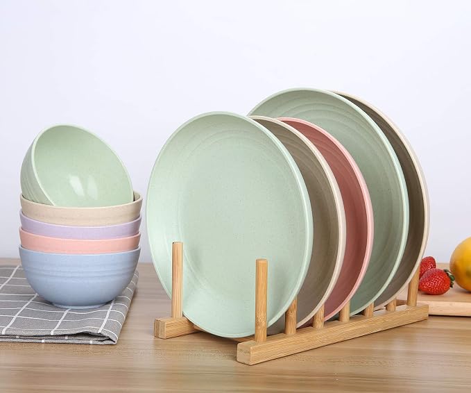 8.8 Inches Unbreakable Wheat Straw Plates - Image 7
