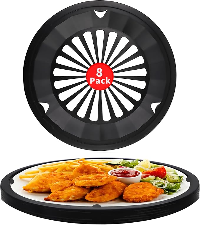 Paper Plate Holders with Snap-In Grooves 10.5 Inch Plastic Paper Plate Holders by EBIGIC