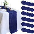 6 Pack 10Ft Royal Blue Cheesecloth Table Runner 23 x 120 Inch | Gauze Rustic by CKIKU